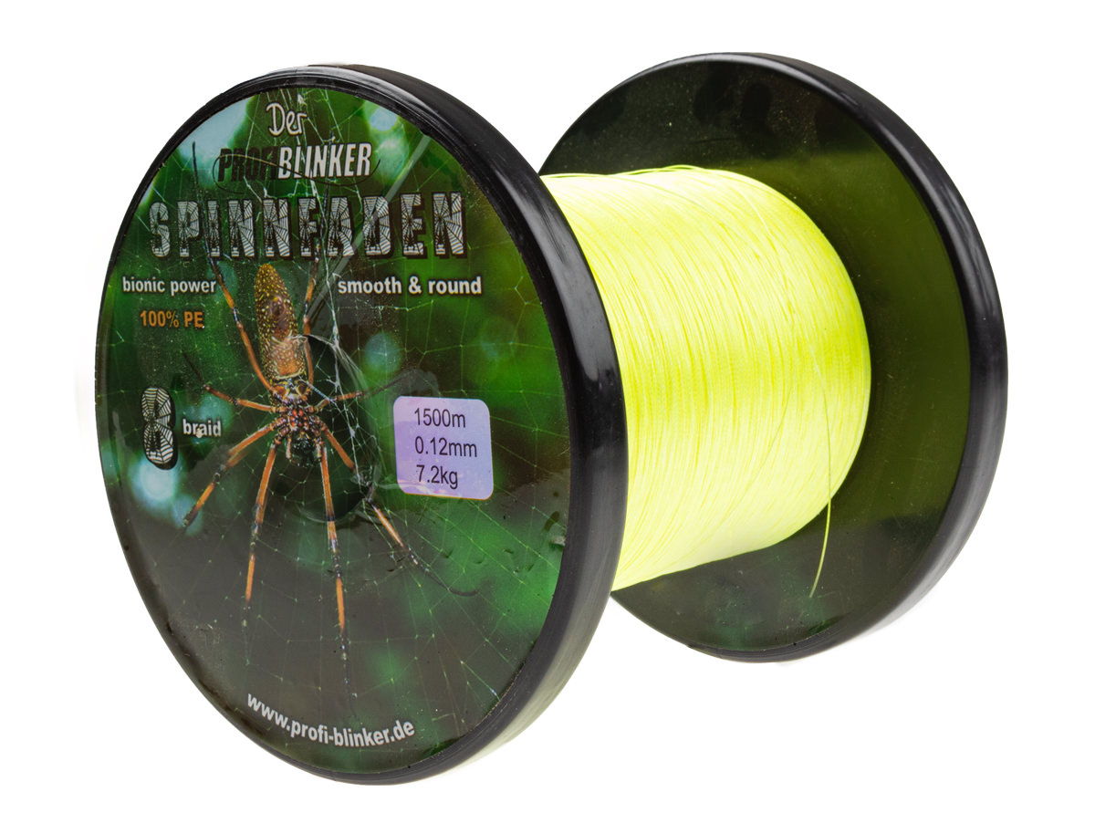 ProfiBlinker Spinnfaden fluogelb 0,32mm / Tragkraft 22,5kg / 1500m 