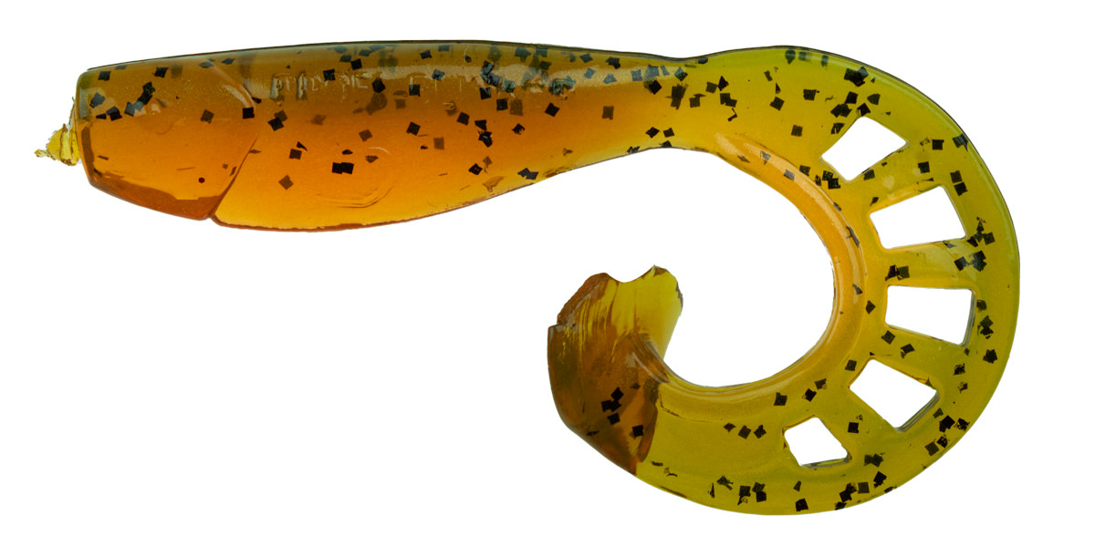 ProfiBlinker Zandertail Größe D 10cm Kaulbarsch / Glanz-Effekt / 5er Pack 