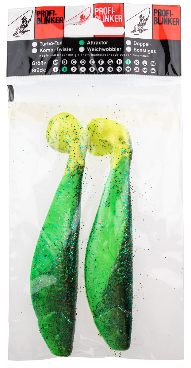 ProfiBlinker Attractor Größe I 16cm Frühlingsgrün / 2er Pack 