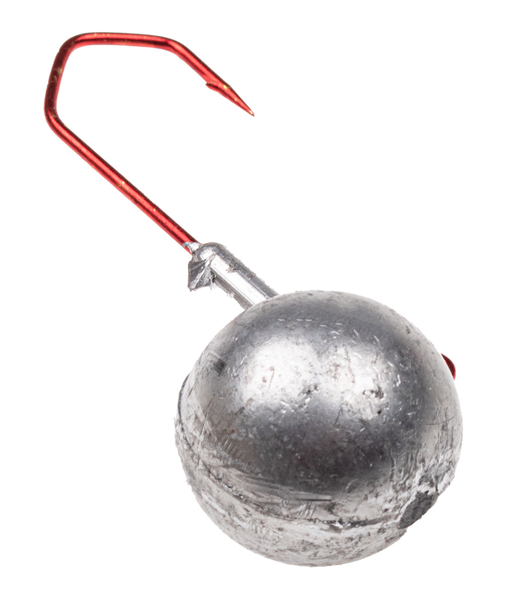 ProfiBlinker Rundkopf Dorschbombe mit High-Carbon Haken Rot / Größe D / 35g / 3er Pack 