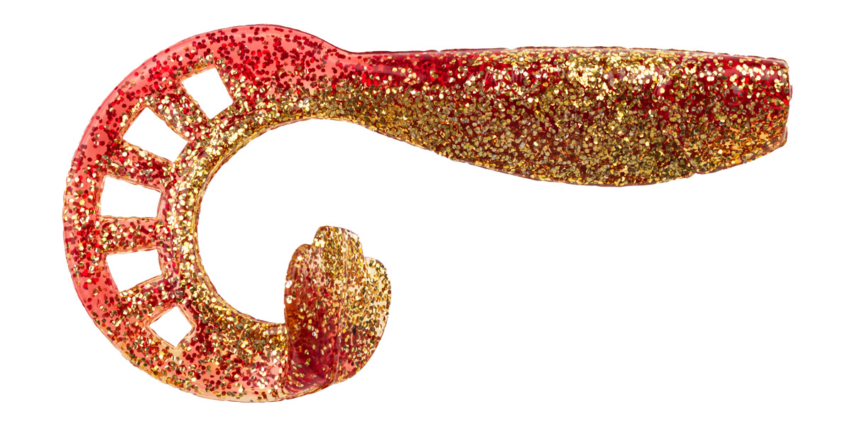 ProfiBlinker Zandertail Größe E 11,5cm Rot-Metallic / 4er Pack 
