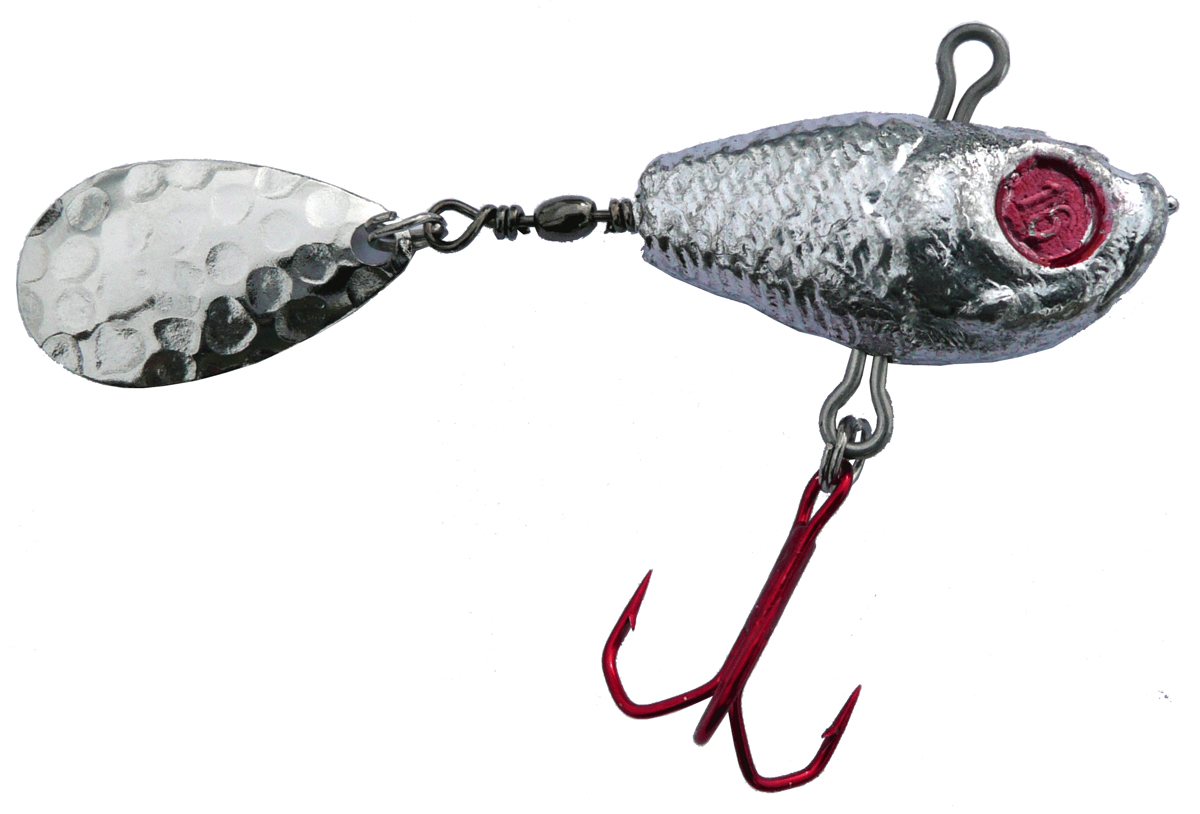 ProfiBlinker Spinner-Jig das Multitalent in Silber / Silber Blatt / 40g / 15er Pack 