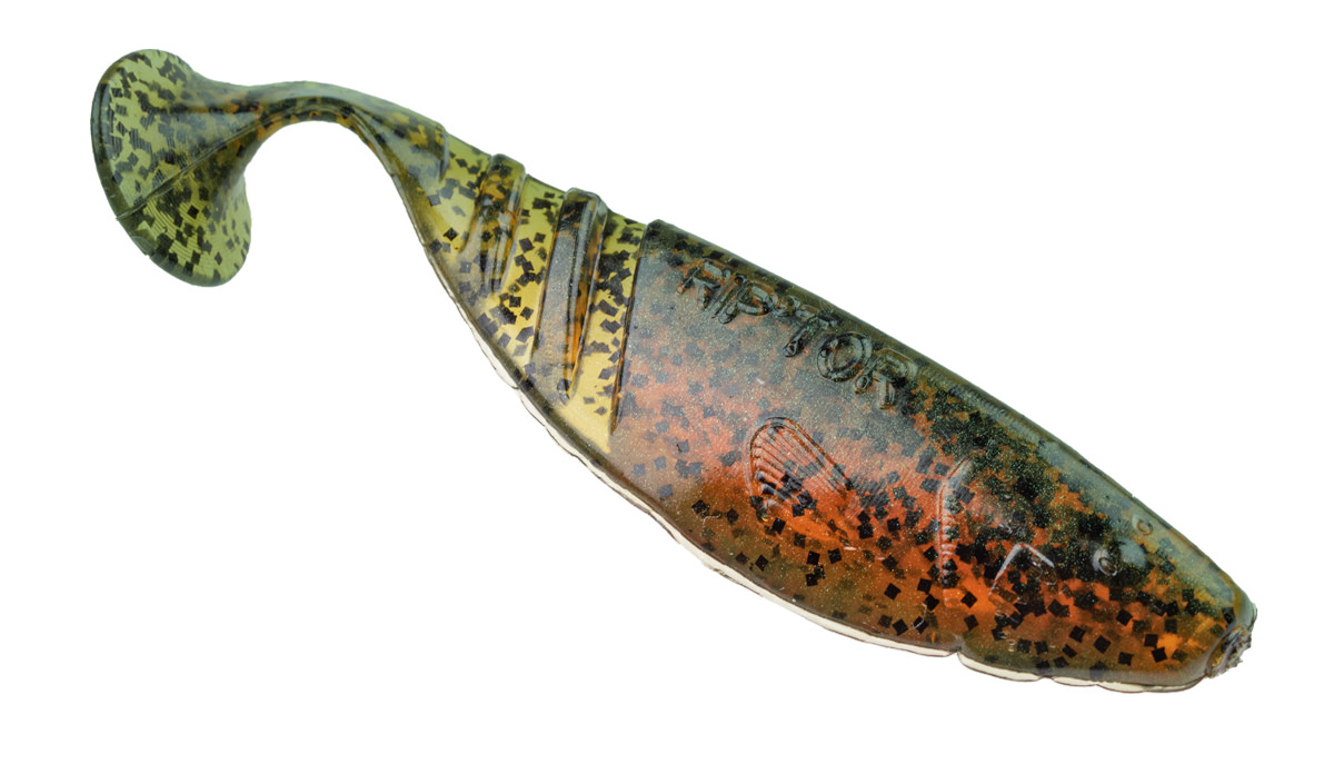 ProfiBlinker Riptor Größe D 8cm Kaulbarsch / Glanz-Effekt / 5er Pack 