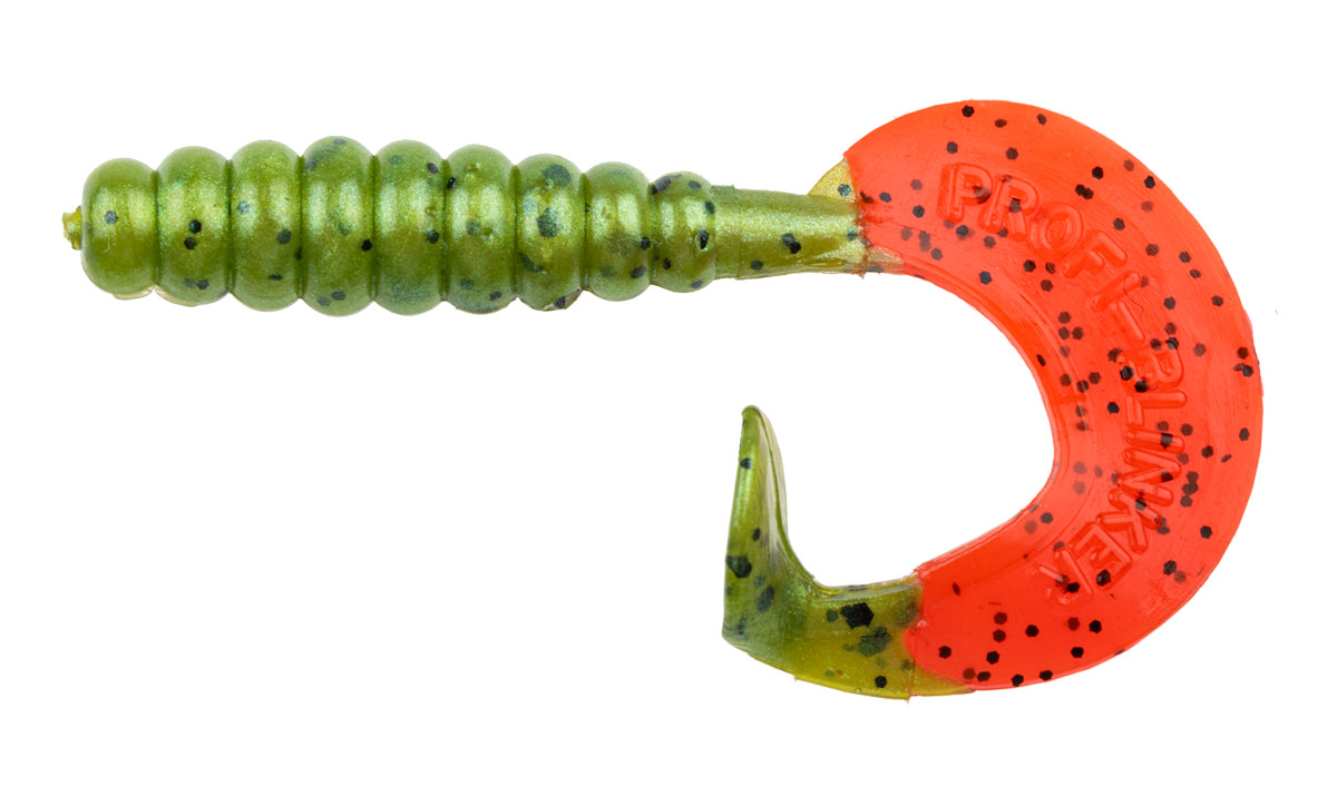 ProfiBlinker Turbotail Größe B 6,5cm Raubfisch-Grün / 125er Pack 