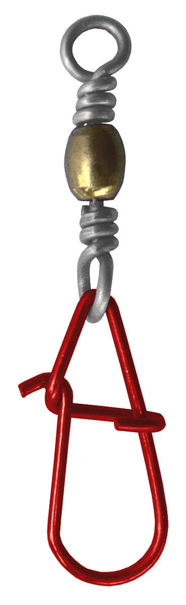 ProfiBlinker High Energy XXX-Strong Action Fastlock Kunstköder-Wirbel in Rot / Tragkraft 40,5 kg / Größe 10 / 5er Pack