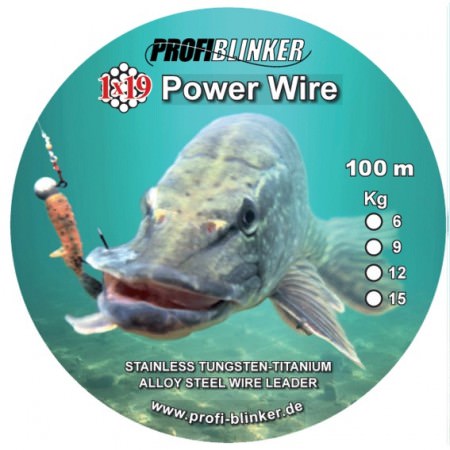 ProfiBlinker Power-Wire Stahlvorfächer in Bronze / 9kg Tragkraft / 100m 