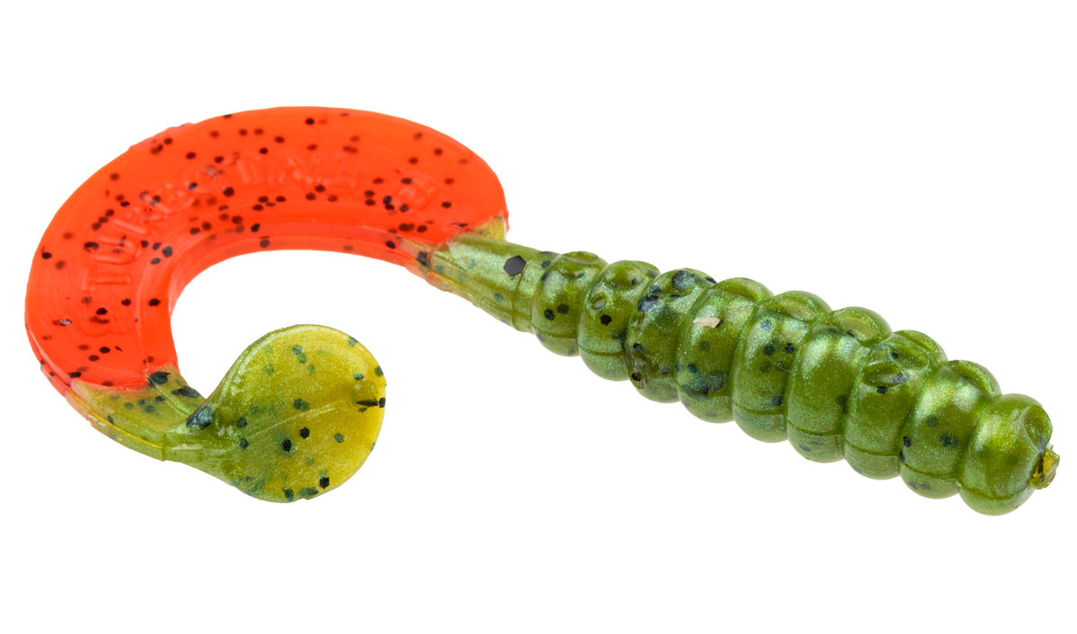 ProfiBlinker Turbotail Größe B 6,5cm Raubfisch-Grün / 125er Pack 