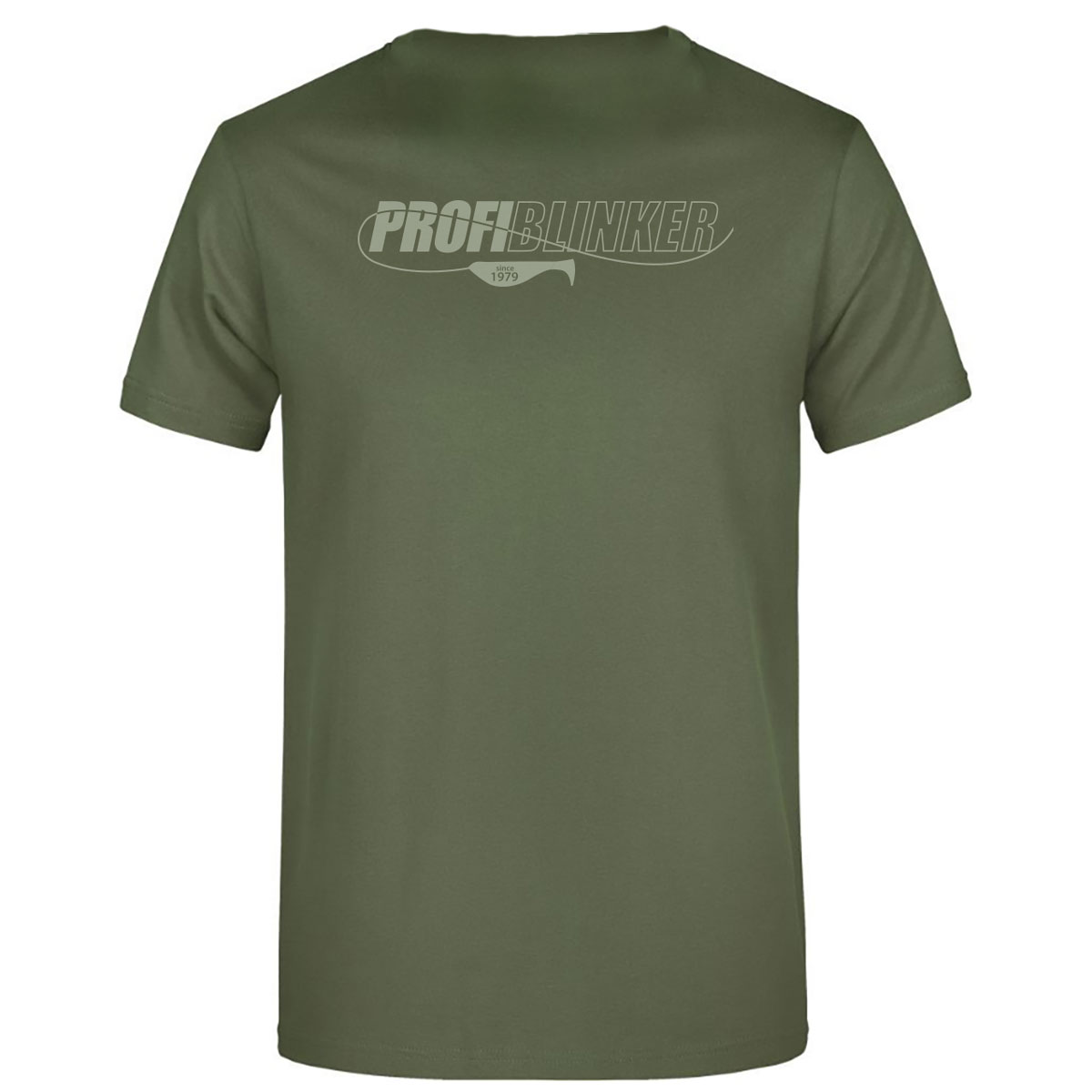 ProfiBlinker Tshirt olive Motiv Forelle Größe 5XL 