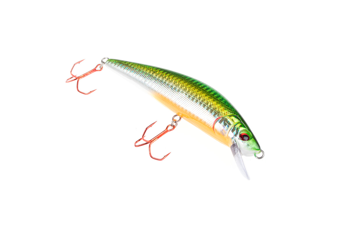 ProfiBlinker Go Up Wobbler (Flachläufer) Silber-Grün / Größe 11cm mit 2 Drillingen