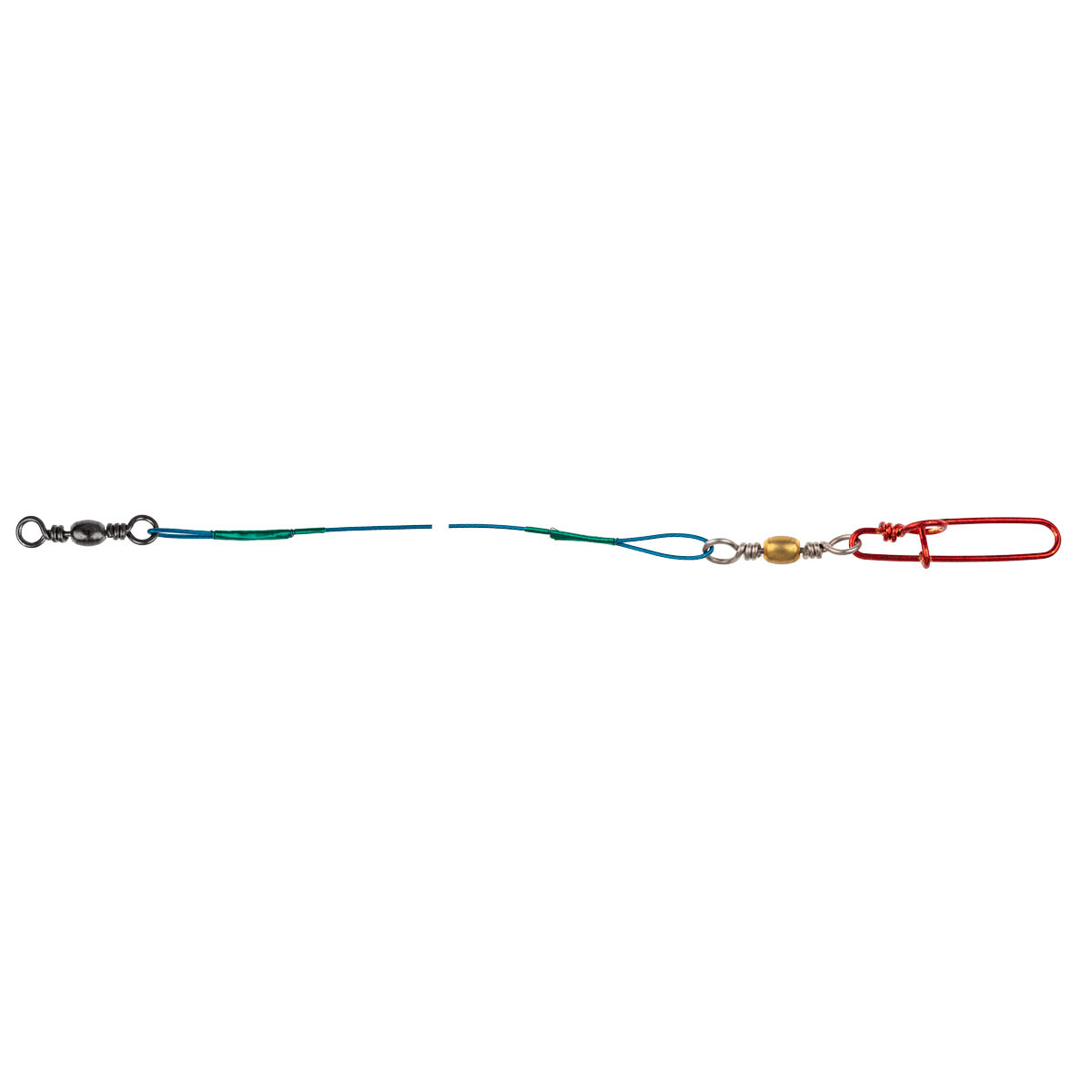 ProfiBlinker Ocean-Wire Montage mit xxx-strong Ringlock-Wirbel / 50cm / 35kg / 3er Pack 