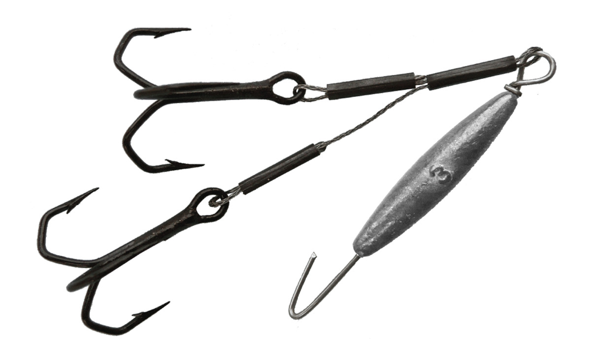 ProfiBlinker Köderfisch- und Gummifisch-System mit Drillingen / Größe I 