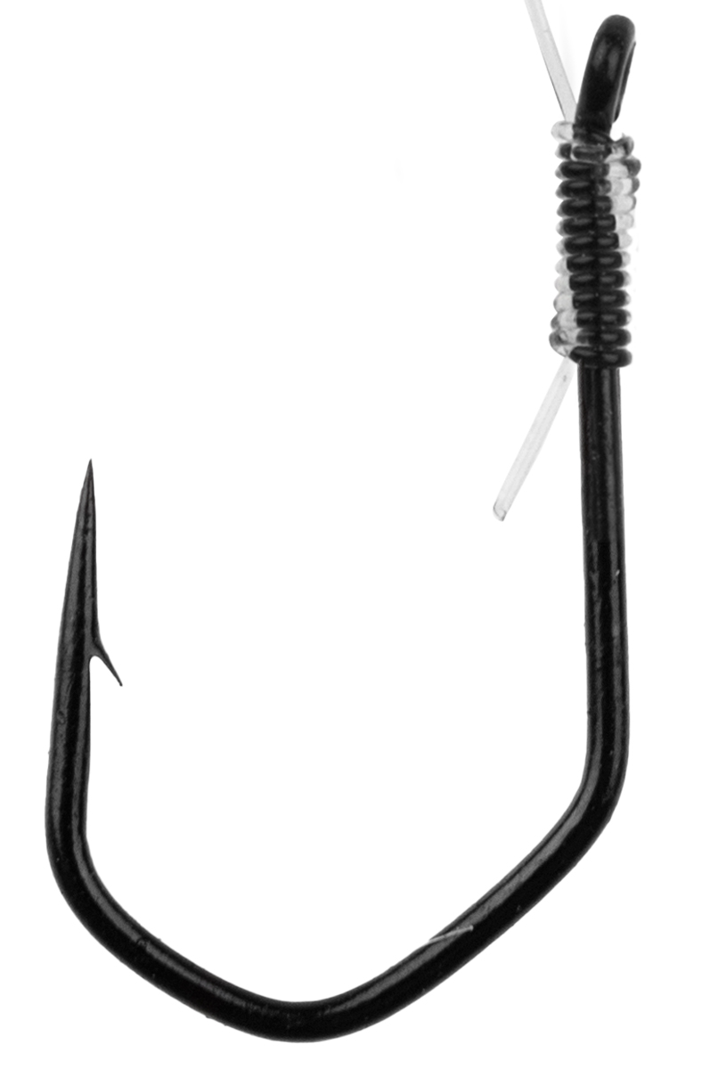 ProfiBlinker Winkel-Haken mit Micro-Öhr in Schwarz gebunden / Größe 10 / 10er Pack 