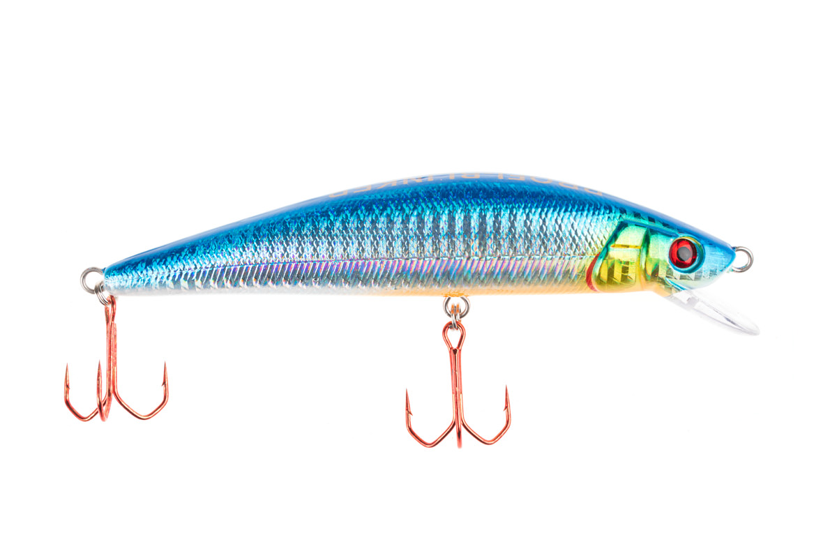 ProfiBlinker Go Up Wobbler (Flachläufer) Ozean-Blau / Größe 11cm mit 2 Drillingen