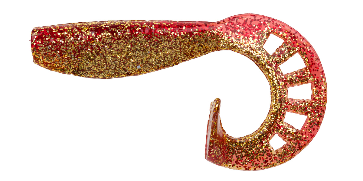 ProfiBlinker Zandertail Größe E 11,5cm Rot-Metallic / 4er Pack 
