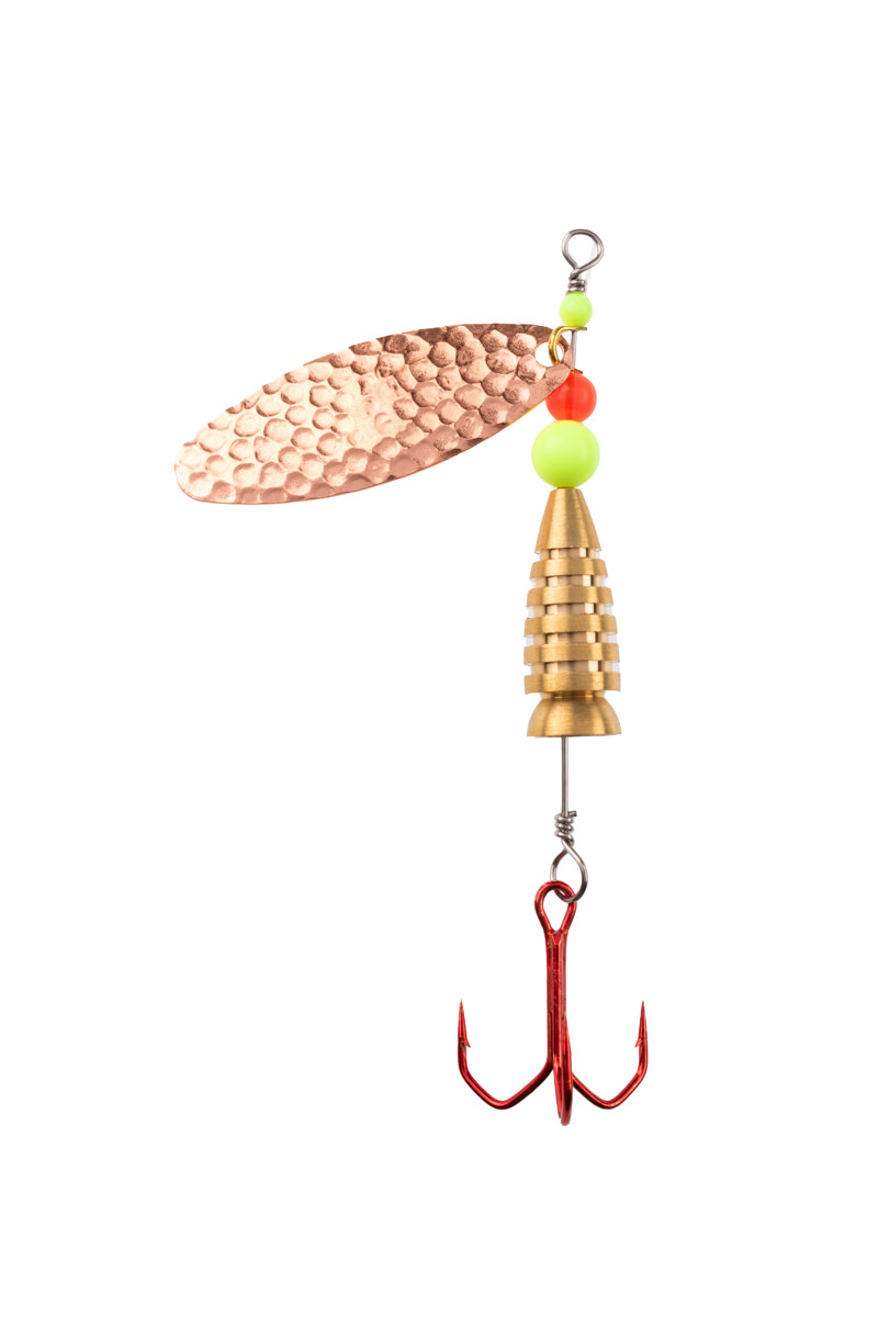 ProfiBlinker Prollex Weitwurf Spinner Oval / Kupfer-Gehämmert / Größe 6 / 19g 