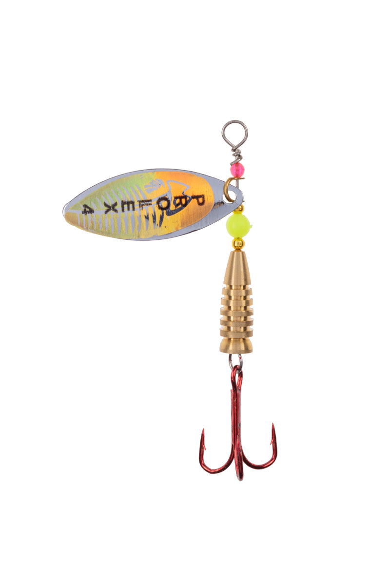 ProfiBlinker Prollex-Long Weitwurf Spinner / Silber-Gold / Größe 6 / 22g 