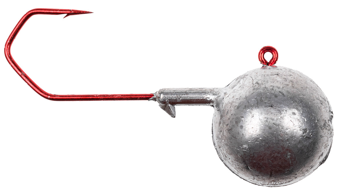 ProfiBlinker Rundkopf Dorschbombe mit High-Carbon Haken Rot / Größe D / 35g / 3er Pack 