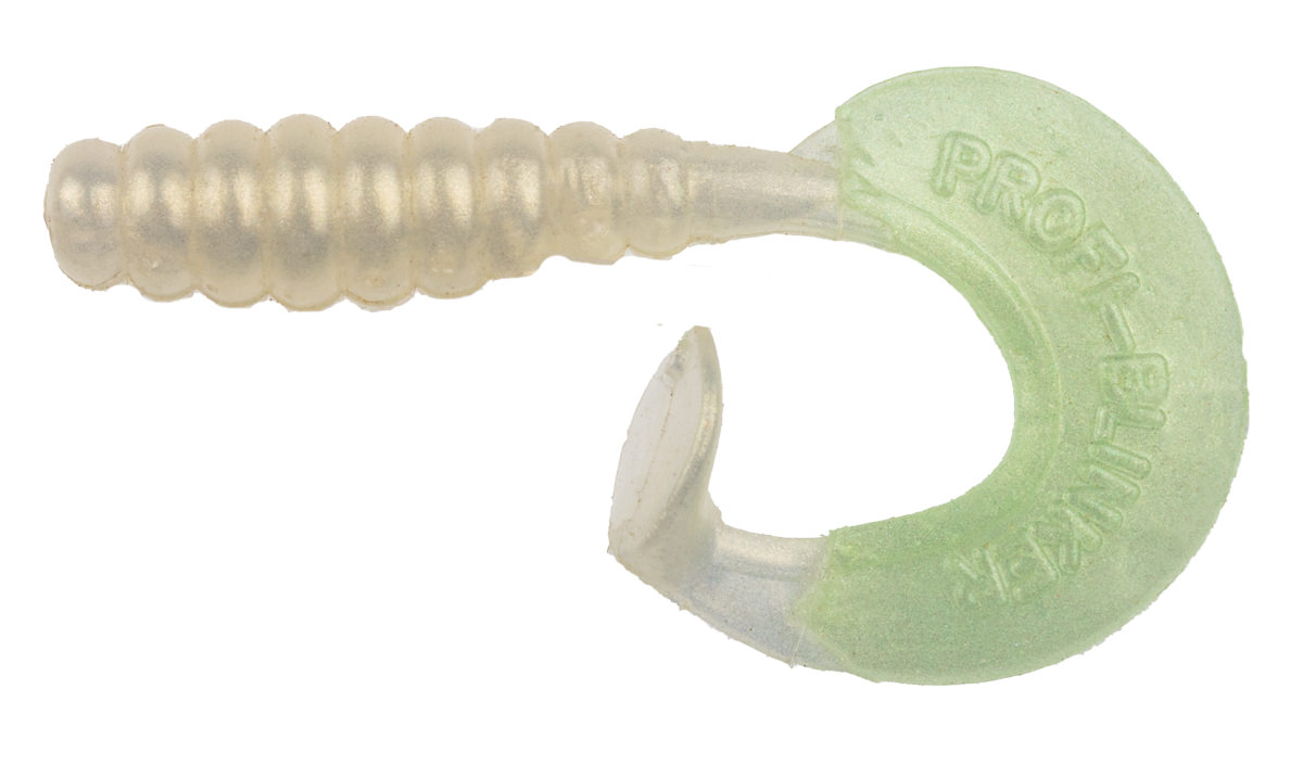 ProfiBlinker Turbotail Größe B 6,5cm Perl / Perlmutt-Weiß / Gold-Metallisierend / 125er Pack 