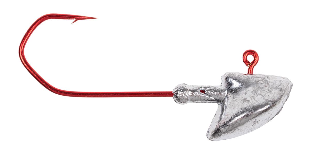 ProfiBlinker Erie-Stand-up-Jig mit High-Carbon Haken in Rot / Größe B / schwer / 7g / 4er Pack