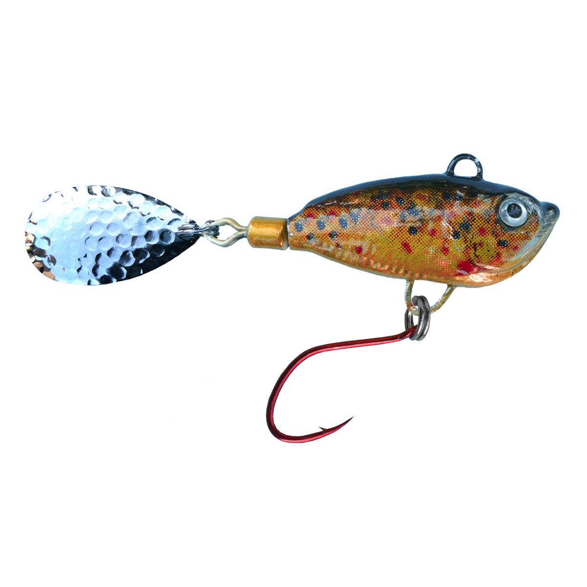 ProfiBlinker Trout Professional Spinner-Jig mit Einzelhaken Bachforelle / Silber Blatt / 7g / 1 Stück