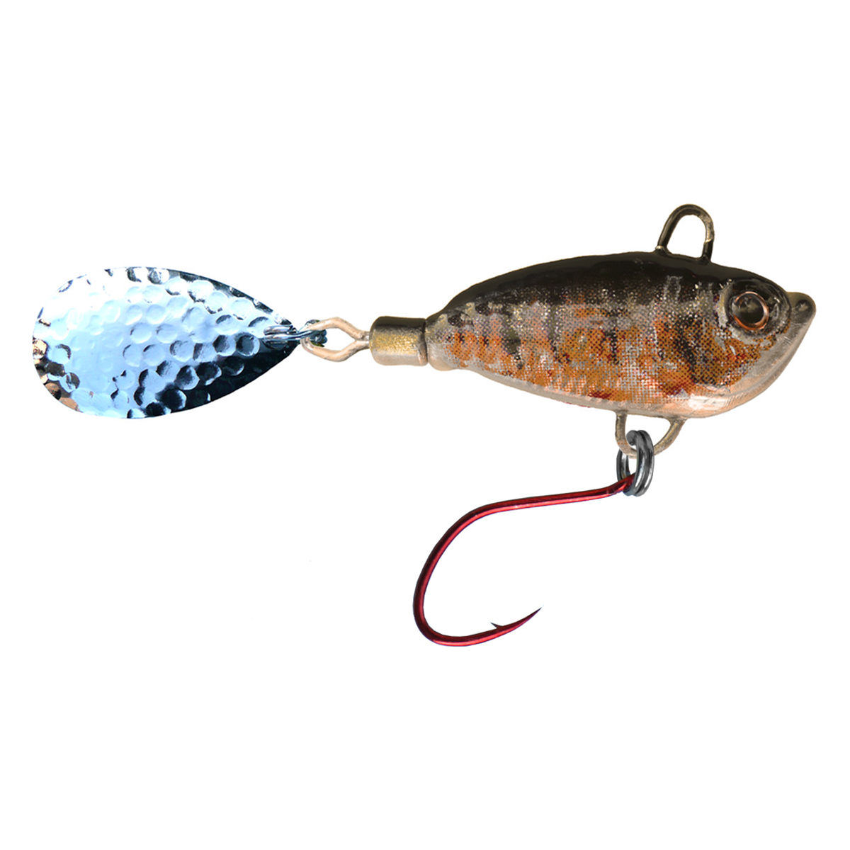 ProfiBlinker Trout Professional Spinner-Jig mit Einzelhaken Flussbarsch-Zander / Silber Blatt / 10g / 1 Stück