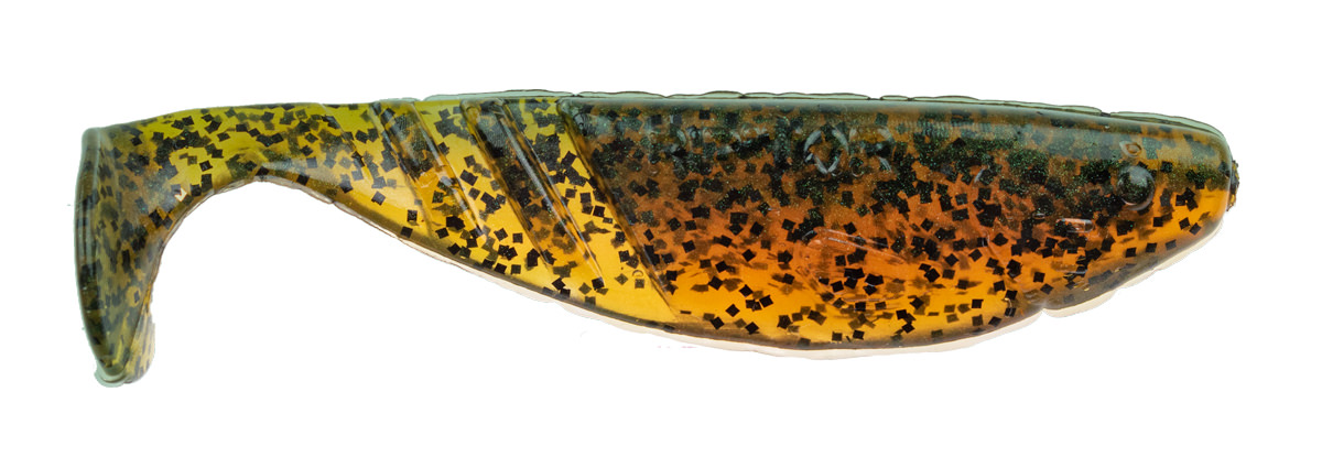 ProfiBlinker Riptor Größe D 8cm Kaulbarsch / Glanz-Effekt / 5er Pack 