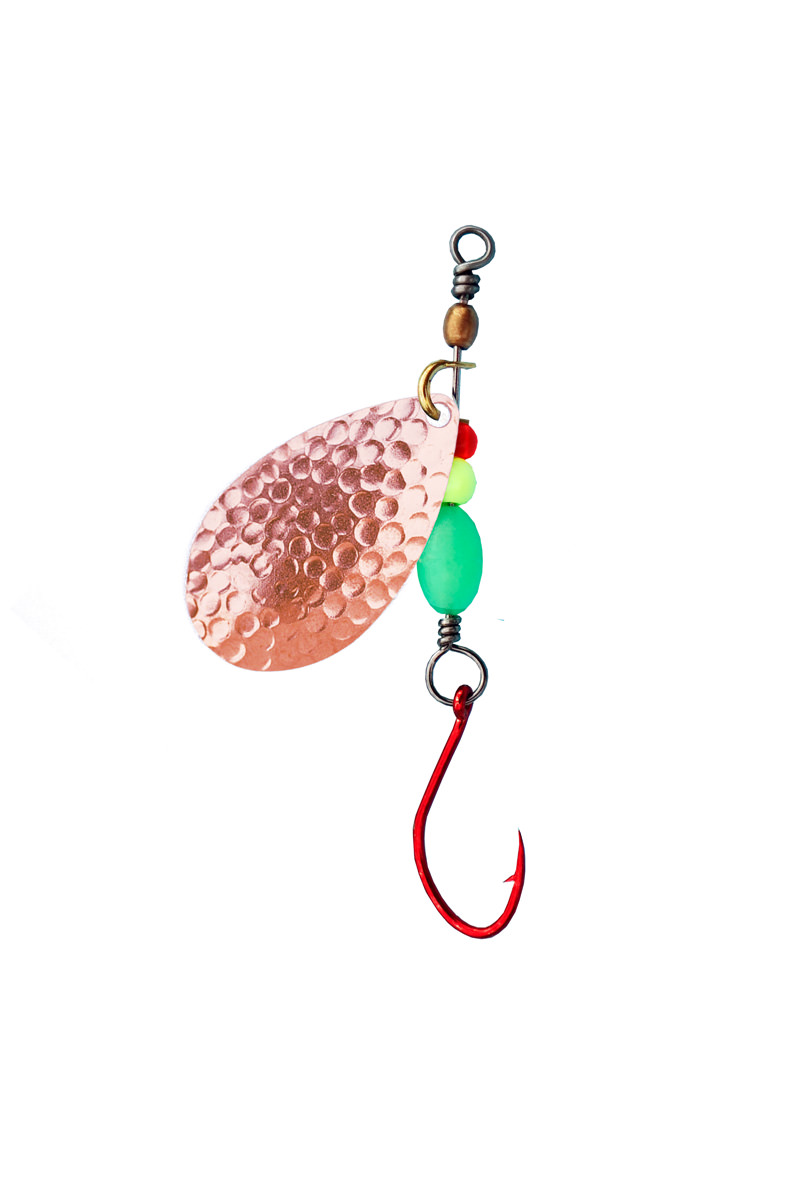 ProfiBlinker Anti-Twist Sbiro Spinner / Kupfer-Gehämmert / Größe 1 / 0,7g / 1 Stück 