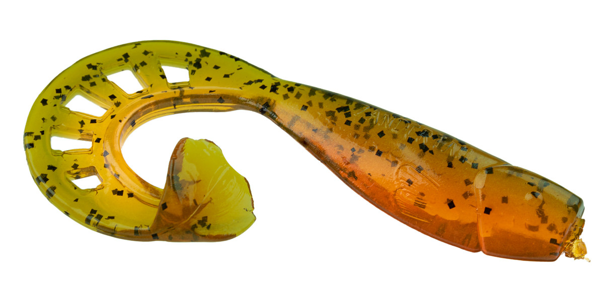ProfiBlinker Zandertail Größe D 10cm Kaulbarsch / Glanz-Effekt / 5er Pack 