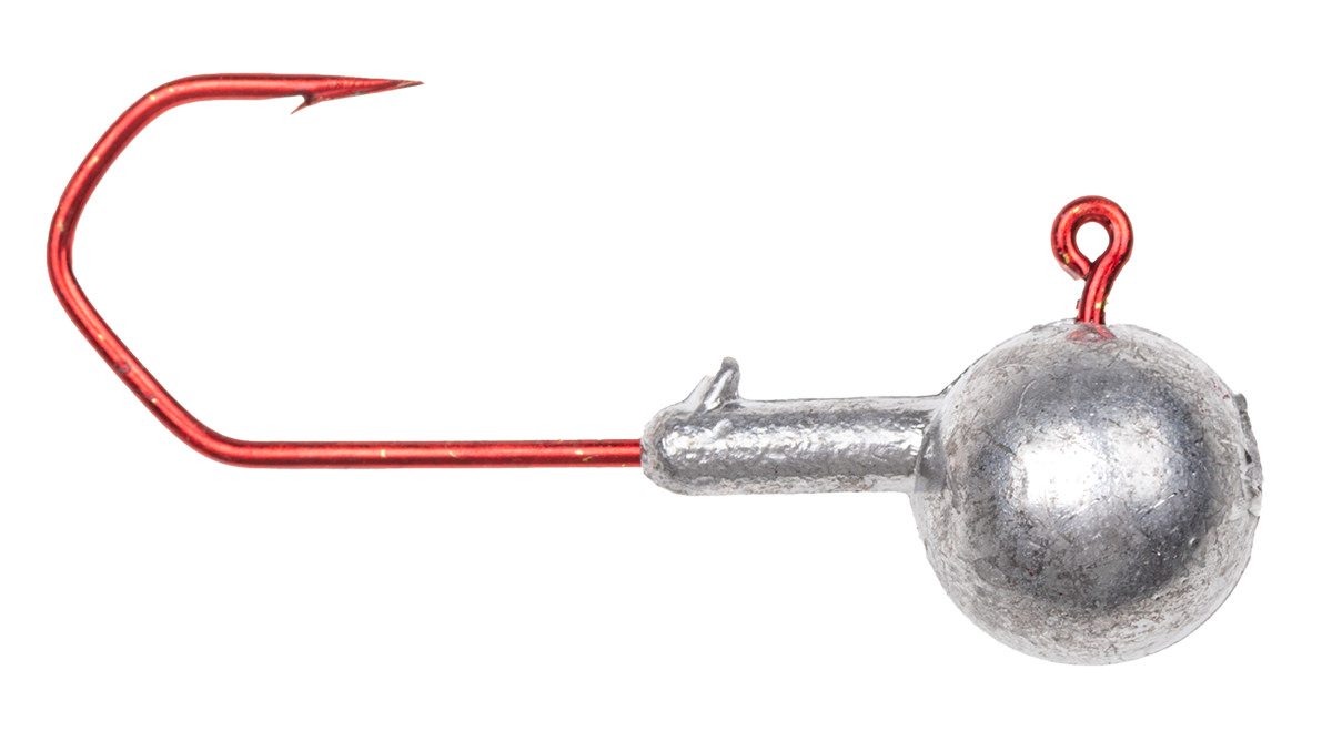ProfiBlinker Strömungs- und Vertikal- Jig High Carbon Haken in Rot / Größe F / 18g / 4er Pack 