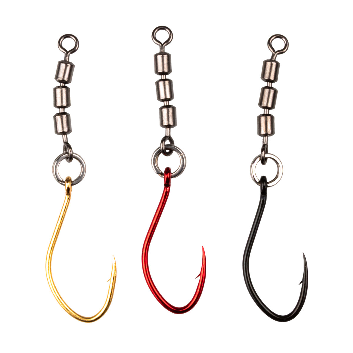 ProfiBlinker Rotator Hooks Antidrall / Wahnsinnshaken mit High-Speed Wirbel / Hakengröße 4 / Wirbelgröße 14 / 3 Stück