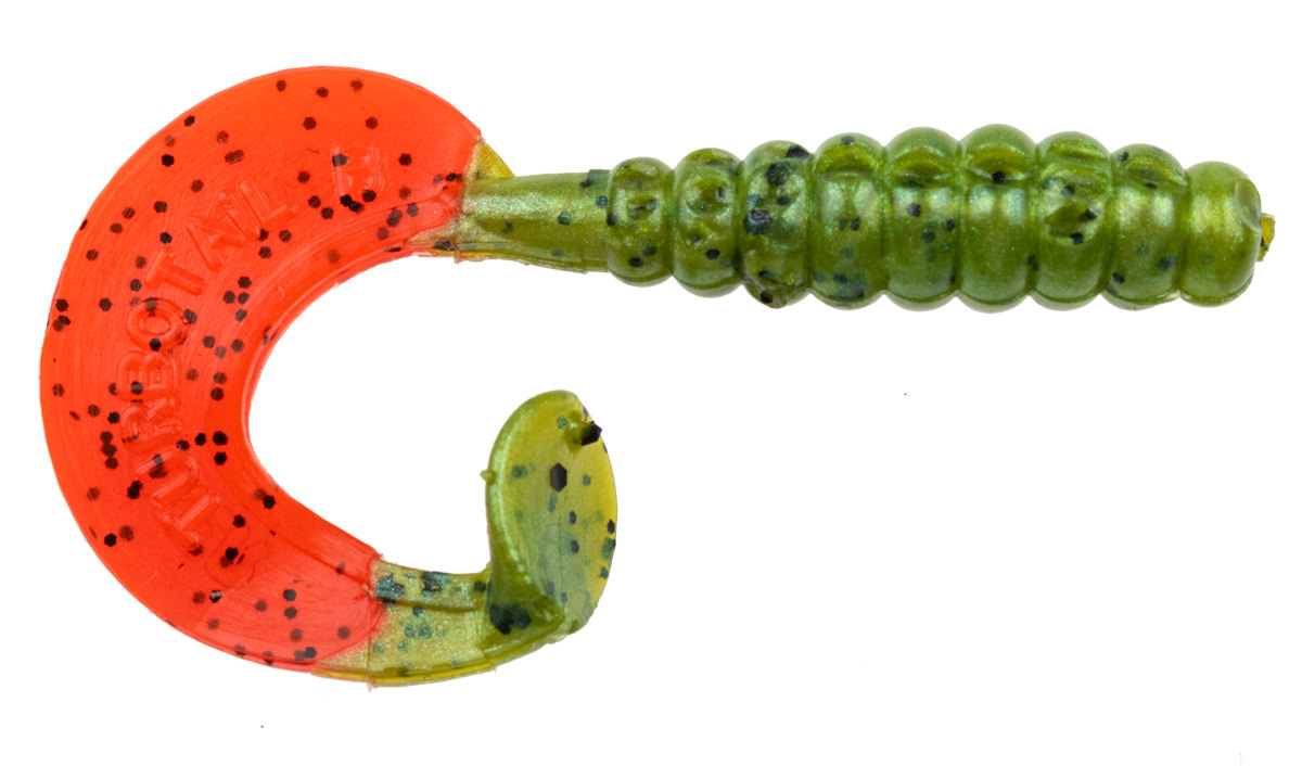 ProfiBlinker Turbotail Größe B 6,5cm Raubfisch-Grün / 125er Pack 