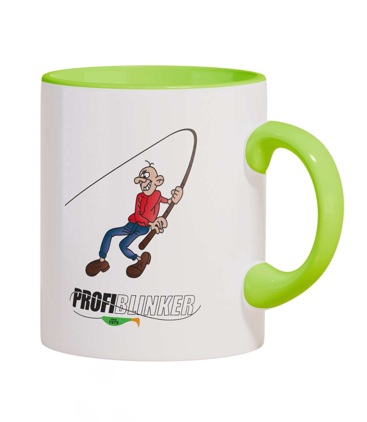 ProfiBlinker Kaffeepott Keramik hellgrün - Motiv ''Die Schnur muss nass sein'' 