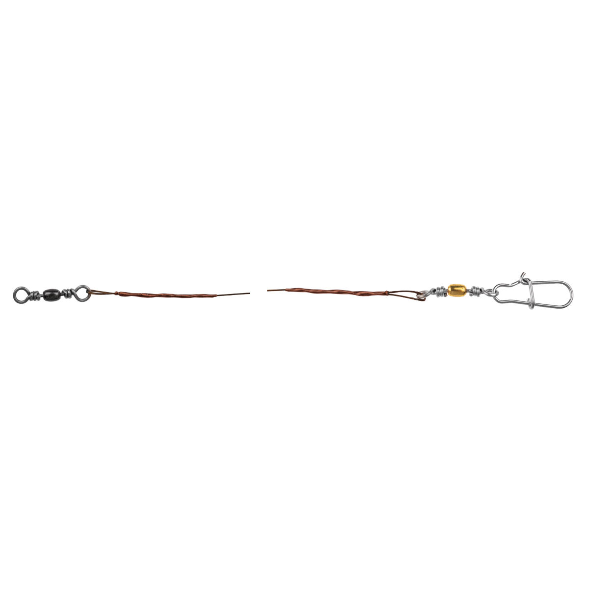 ProfiBlinker Power-Wire Fertigmontage 1x19 mit Wirbel und Snap in Bronze / 30cm / 6kg Tragkraft / 20er Pack